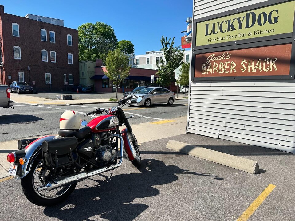 Jack's Barber Shack at 125 Cabot Street, Beverly, MA — North Shore barbershop exterior